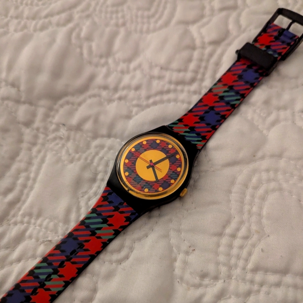 Swatch Watch GB147 "TWEED" 1992 Original.